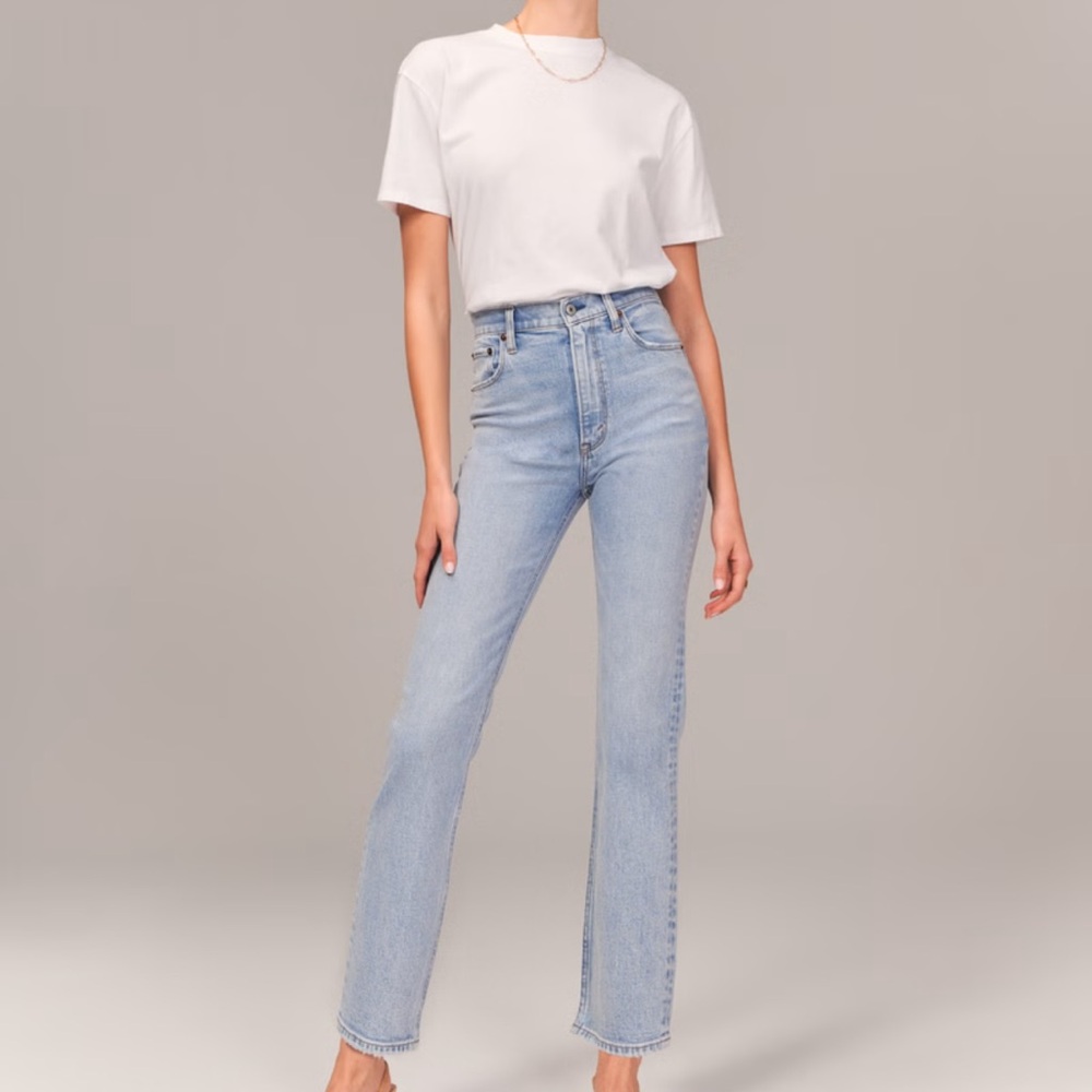 A&F High Rise Ankle Jean